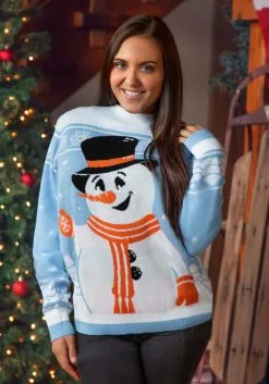 Adult Friendly Snowman Ugly Christmas Sweater