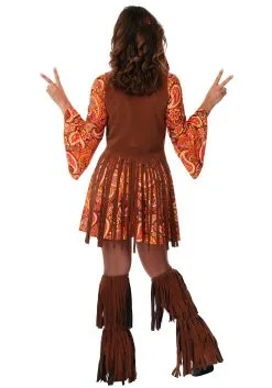 Fringe Hippie Costume For Women 5 Fringe Hippie Costume For Women -Fun Place Pop Store fringe hippie womens costume alt 1