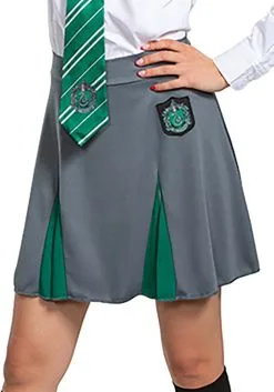 Adult Harry Potter Slytherin Skirt -Fun Place Pop Store harry potter adult slytherin skirt alt 2