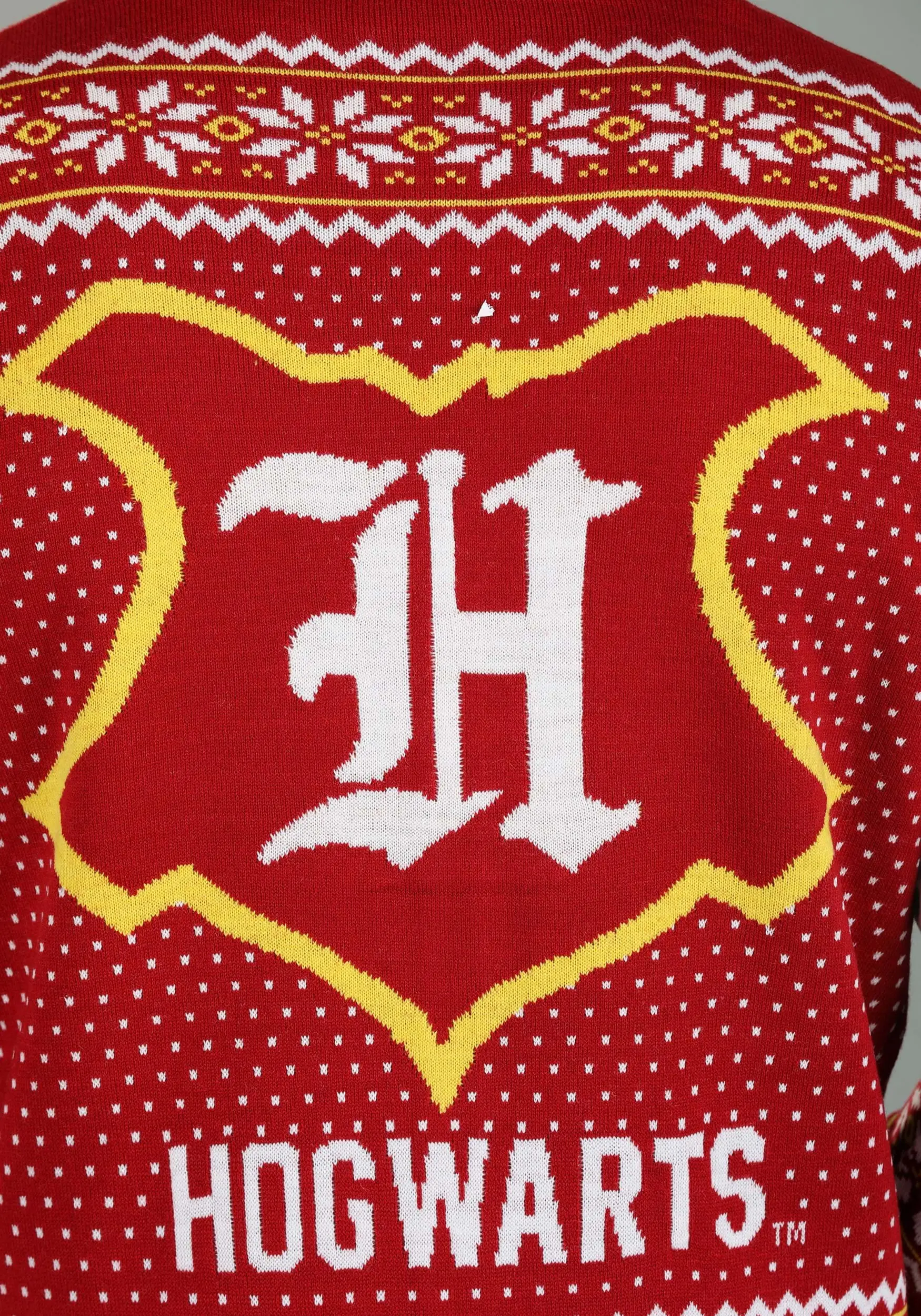 Harry Potter Hogwarts Ugly Christmas Cardigan For Adults 5 Harry Potter Hogwarts Ugly Christmas Cardigan For Adults - Image 3