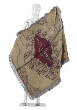 Marauders Map Harry Potter Tapestry Throw Blanket -Fun Place Pop Store harry potter marauders map tapestry throw alt 1