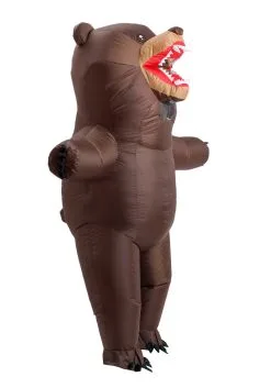 Inflatable Brown Bear Costume -Fun Place Pop Store inflatable adult brown bear costume alt 1