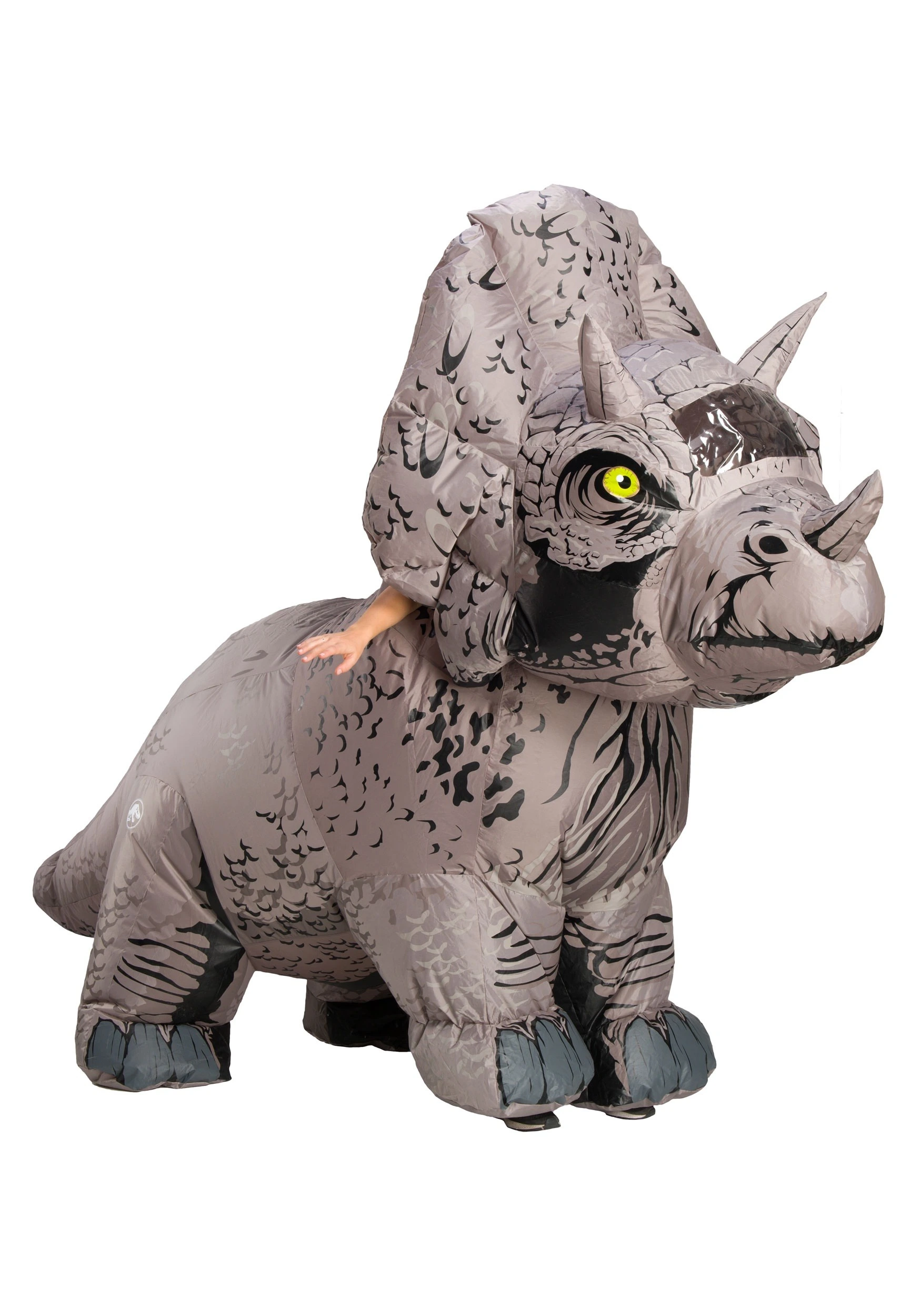 Jurassic World 2 Adult Inflatable Triceratops Costume 3 Jurassic World 2 Adult Inflatable Triceratops Costume