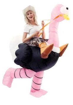 Adult Inflatable Ostrich Ride-On Costume -Fun Place Pop Store inflatable ostrich ride on costume for adults alt 1