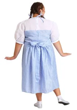 Women's Plus Size Kansas Girl Costume Dress -Fun Place Pop Store kansas girl plus size costume back