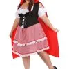 Knee Length Red Riding Hood Plus Size Costume | Story Book Costumes 2 Knee Length Red Riding Hood Plus Size Costume | Story Book Costumes -Fun Place Pop Store knee length red riding hood costume