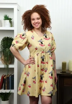 Women's Cakeworthy Beauty And The Beast Puffy Sleeve Dress