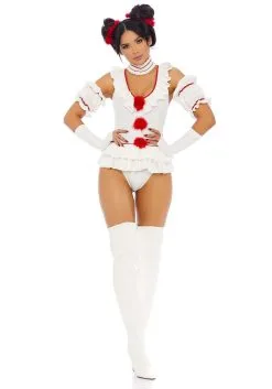 Let's Play A Game Clown Women's Costume
