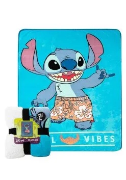 Lilo & Stitch Chill Out Oversized Silk Touch Sherpa Throw -Fun Place Pop Store lilo stitch chill out silk touch sherpa throw alt 1