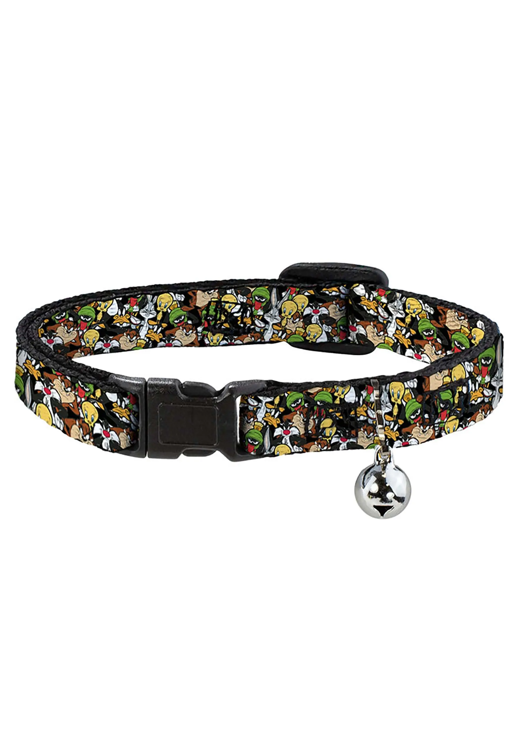 Looney Tunes Character Stacked Collage Breakaway Pet Collar 3 Looney Tunes Character Stacked Collage Breakaway Pet Collar