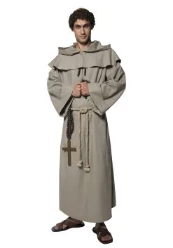 Friar Tuck Men's Costume 6 Friar Tuck Men's Costume -Fun Place Pop Store mens friar tuck costume alt 1
