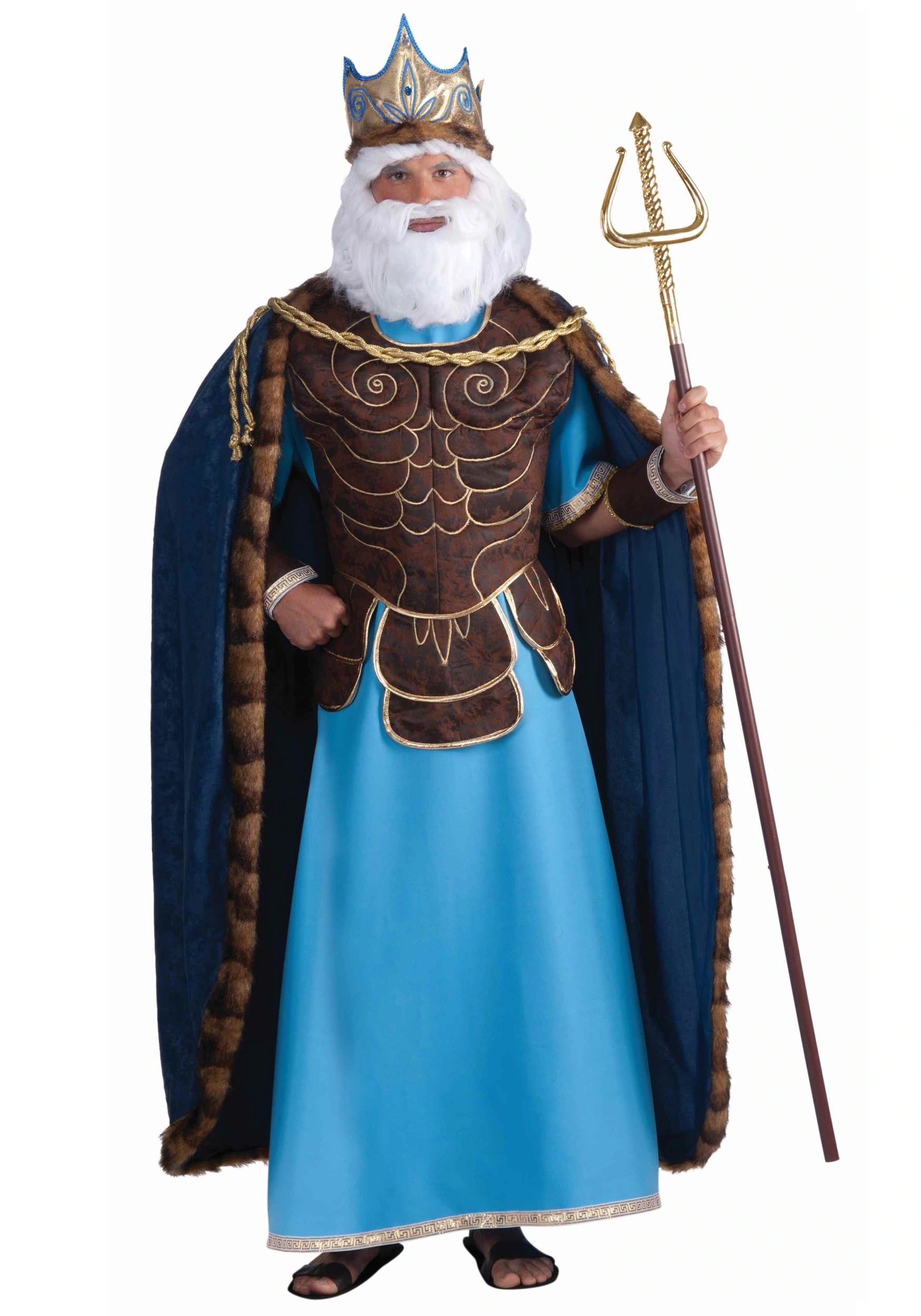 Neptune The Sea God Men's Costume 3 Neptune The Sea God Men's Costume