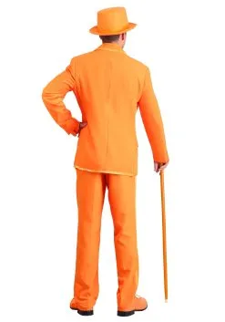 Bright Orange Tuxedo Plus Size Costume For Men -Fun Place Pop Store mens orange tuxedo plus size costume alt2