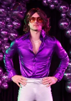 Shattered Glass Disco Shirt For Men