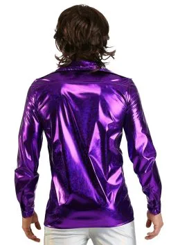 Shattered Glass Disco Shirt For Men -Fun Place Pop Store mens shattered glass disco shirt alt 5