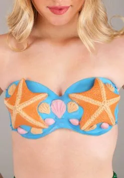 Women's Mermaid Seashell Bra -Fun Place Pop Store mermaid seashell bra alt 3