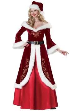 Deluxe Women's Mrs. St. Nick Costume