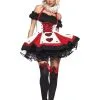 Peasant Top Queen Of Hearts Sexy Costume For Adults -Fun Place Pop Store peasant top queen of hearts costume for women