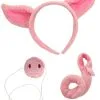 Pig Nose Ears And Tail Pink Set -Fun Place Pop Store pig nose tail and ears set
