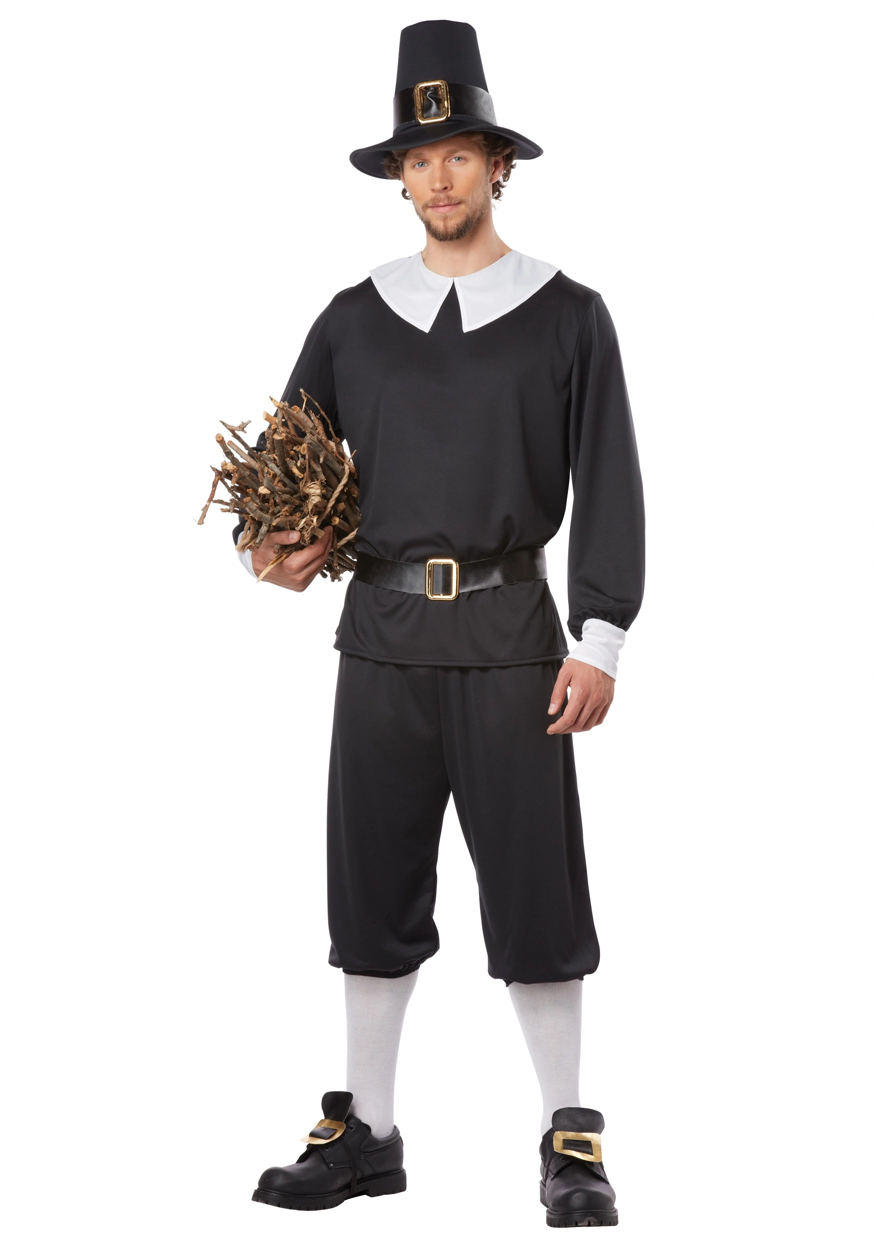 Adult Pilgrim Man Costume 3 Adult Pilgrim Man Costume