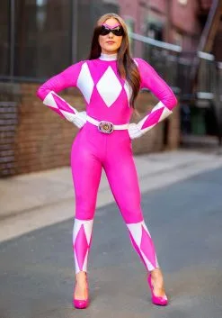 Pink Ranger Sexy Bodysuit Costume For Women