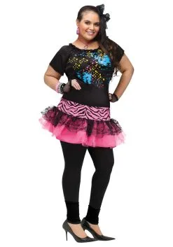 80's Pop Party Plus Size Women's Costume