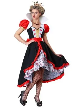 Adult Flirty Queen Of Hearts Plus Size Costume
