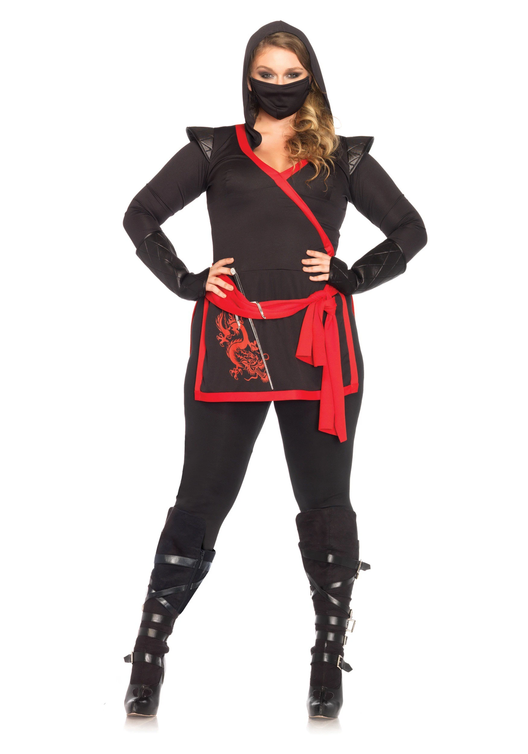 Ninja Assassin Plus Size Costume 3 Ninja Assassin Plus Size Costume