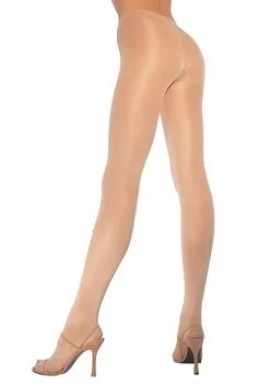 Plus Size Women's Opaque Nude Pantyhose