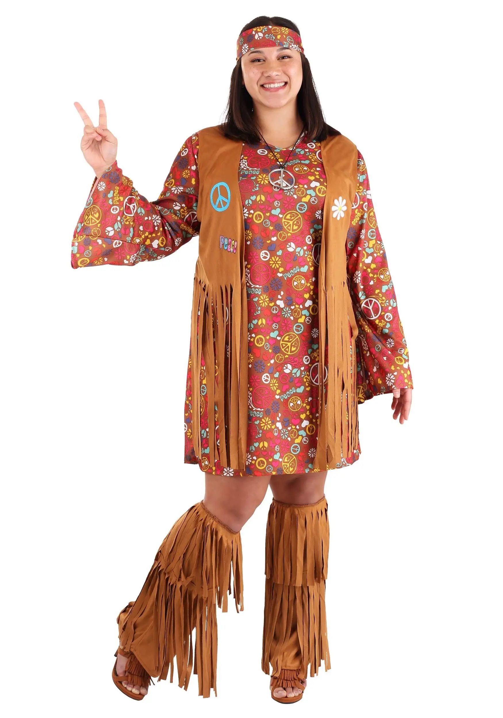 Peace & Love Plus Size Women's Costume 3 Peace & Love Plus Size Women's Costume