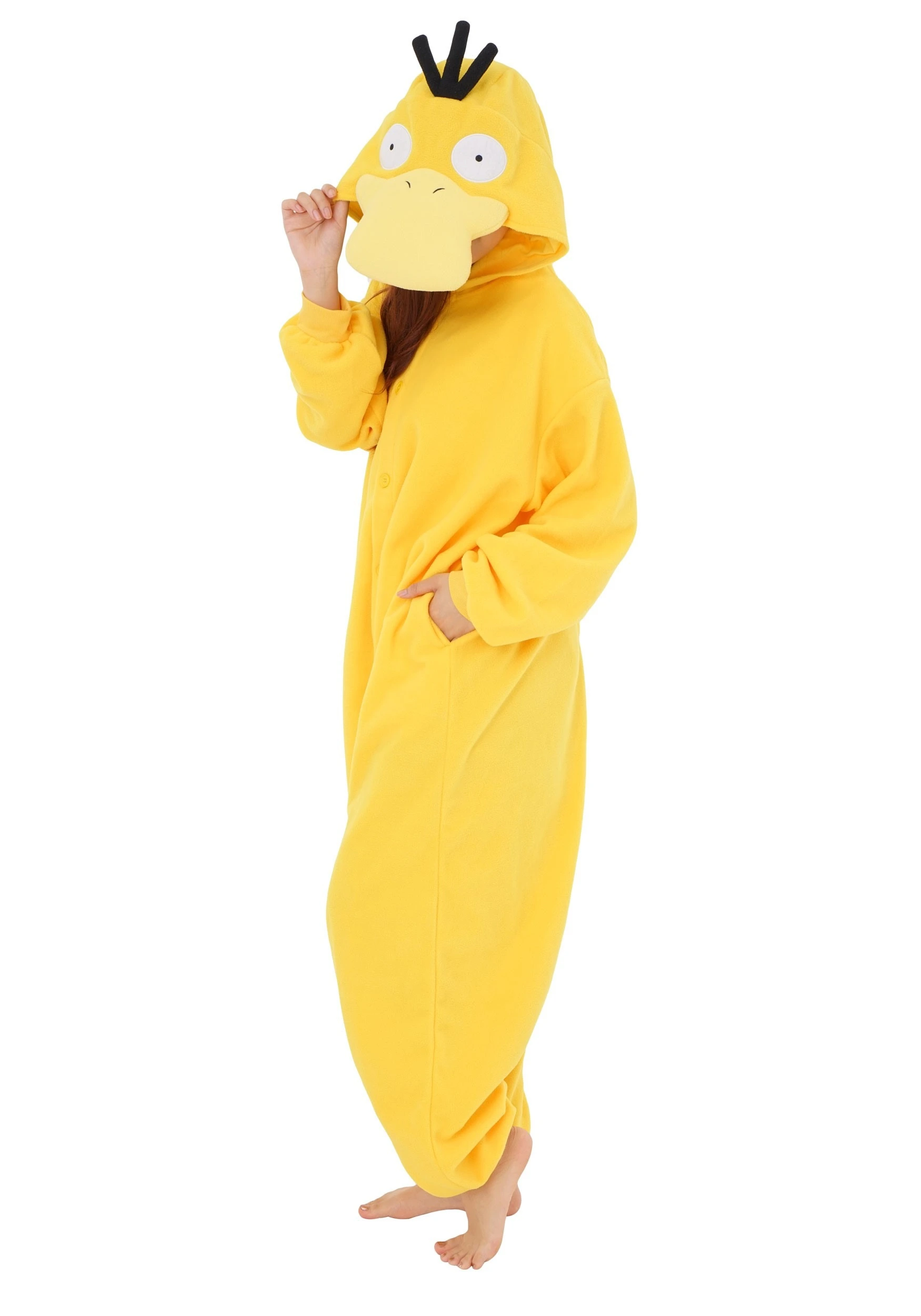 Plus Size Pokemon Psyduck Kigurumi For Adults 4 Plus Size Pokemon Psyduck Kigurumi For Adults - Image 2
