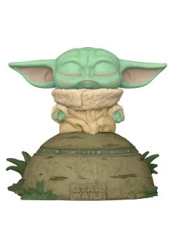 Funko POP Deluxe Star Wars: Mandalorian- Grogu Using The Force Bobblehead Figure