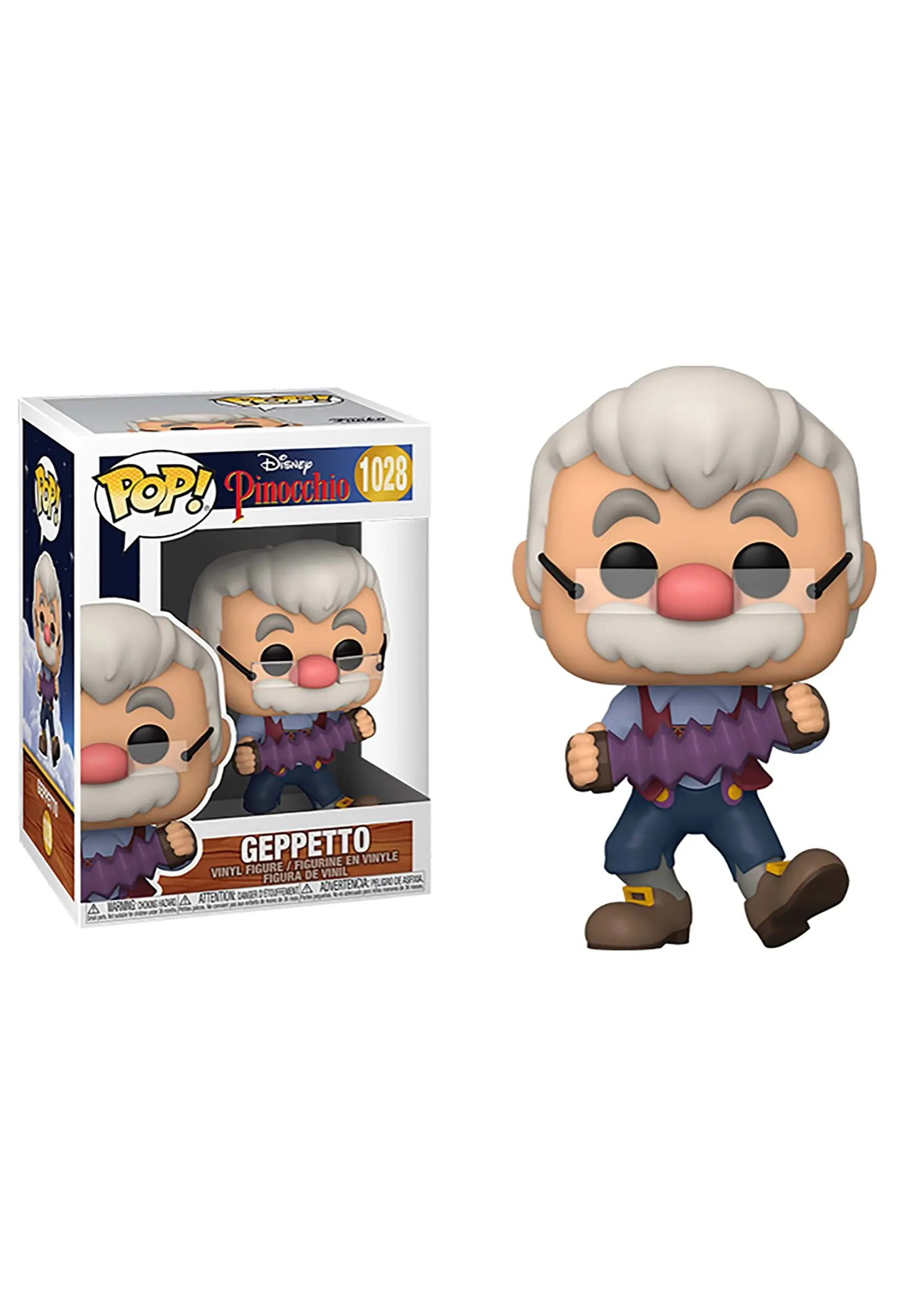 Funko POP Disney: Pinocchio- Geppetto With Accordion Figure 3 Funko POP Disney: Pinocchio- Geppetto With Accordion Figure