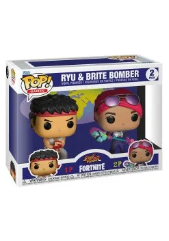 POP Games: Fortnite - 2 Pack Ryu & Brite Bomber -Fun Place Pop Store pop games fortnite 2pk ryu and brite bomber alt 1