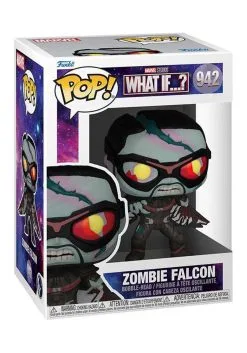 Funko POP Marvel: What If - Zombie Falcon Figure -Fun Place Pop Store pop marvel what if zombie falcon alt 3