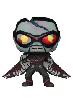 Funko POP Marvel: What If - Zombie Falcon Figure -Fun Place Pop Store pop marvel what if zombie falcon alt 4
