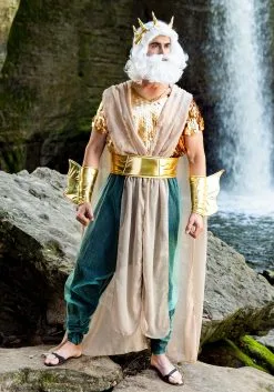 Poseidon Costume For Men | Exclusive | Made By Us -Fun Place Pop Store poseidon mens costume 1 1