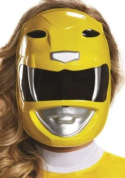 Power Rangers Yellow Ranger Mask For Adults