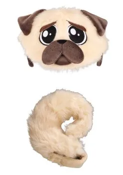 Plush Pug Headband & Tail Kit -Fun Place Pop Store pug plush headband tail kit alt 8