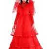 Red Gothic Plus Size Wedding Dress Costume For Women 1 Red Gothic Plus Size Wedding Dress Costume For Women -Fun Place Pop Store red gothic plus size wedding dress costume
