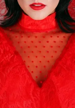 Red Gothic Plus Size Wedding Dress Costume For Women 14 Red Gothic Plus Size Wedding Dress Costume For Women -Fun Place Pop Store red gothic plus size wedding dress costume 3