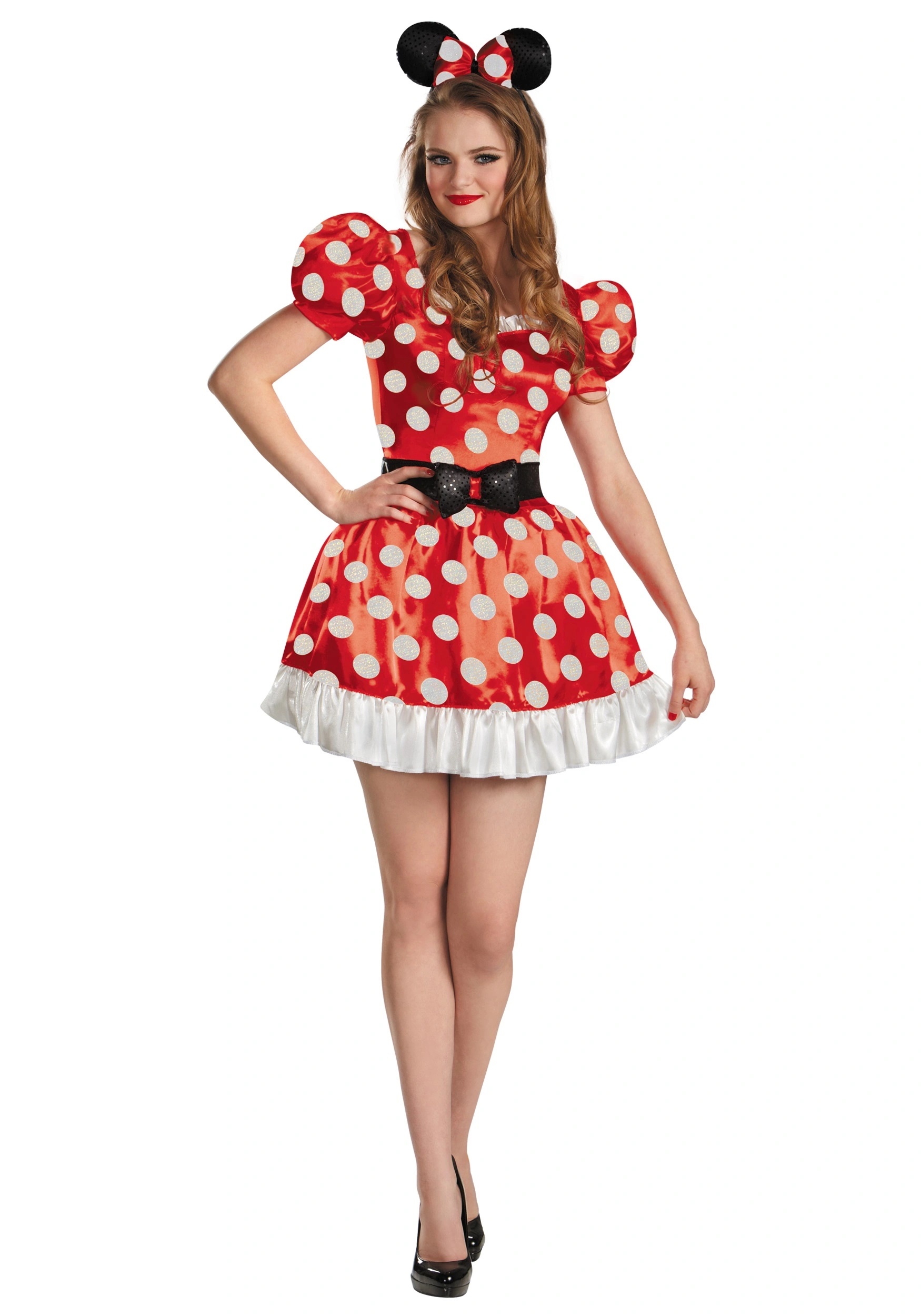 Classic Red Minnie Costume For Women 3 Classic Red Minnie Costume For Women