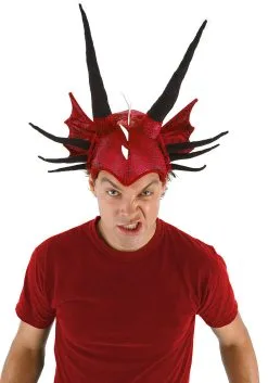 Red Dragon Soft Costume Hat