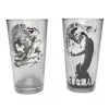 King Kong Pint Glasses- Set Of 2 -Fun Place Pop Store set of 2 king kong pint glasses