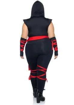 Sexy Deadly Ninja Plus Size Costume For Women 7 Sexy Deadly Ninja Plus Size Costume For Women -Fun Place Pop Store sexy deadly ninja womens plus size costume alt 1