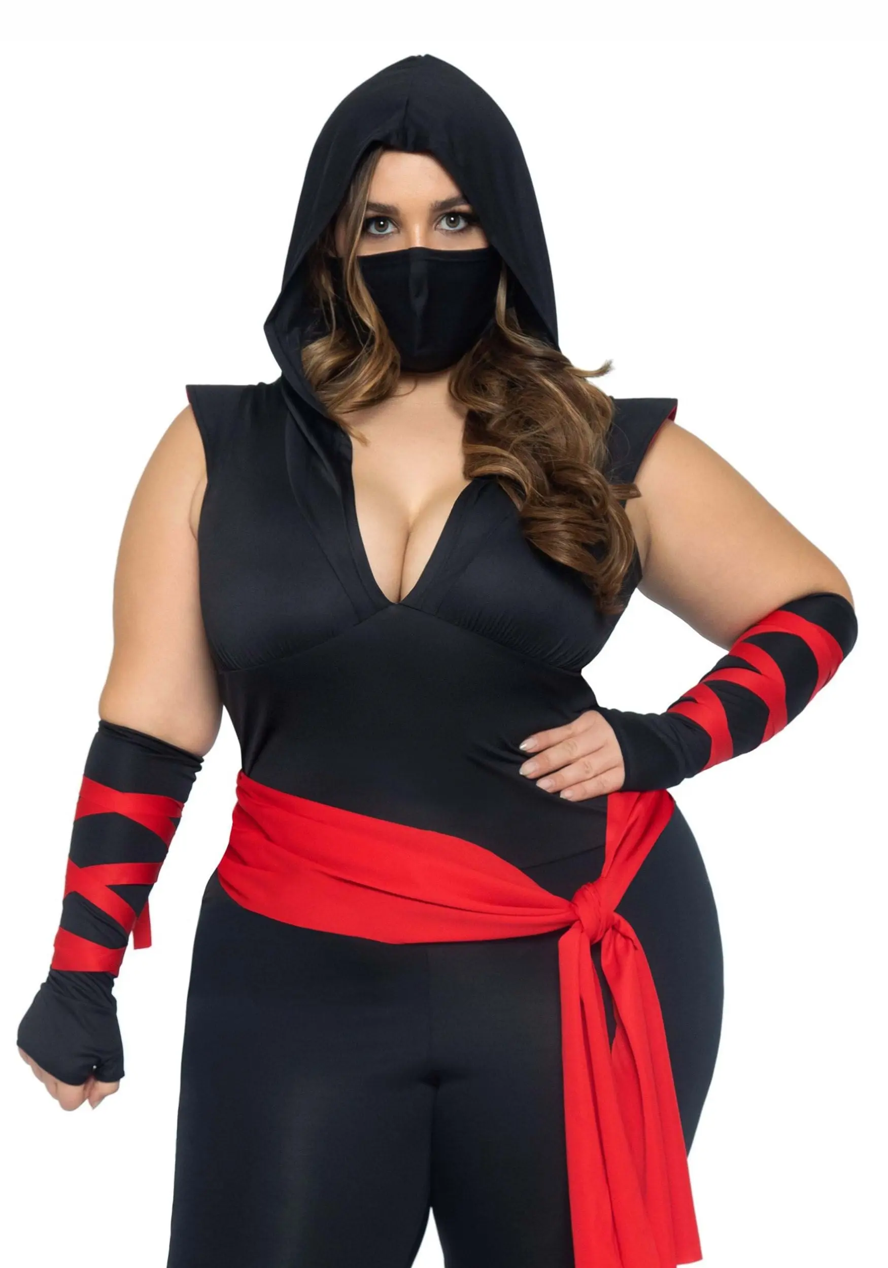 Sexy Deadly Ninja Plus Size Costume For Women 5 Sexy Deadly Ninja Plus Size Costume For Women - Image 3