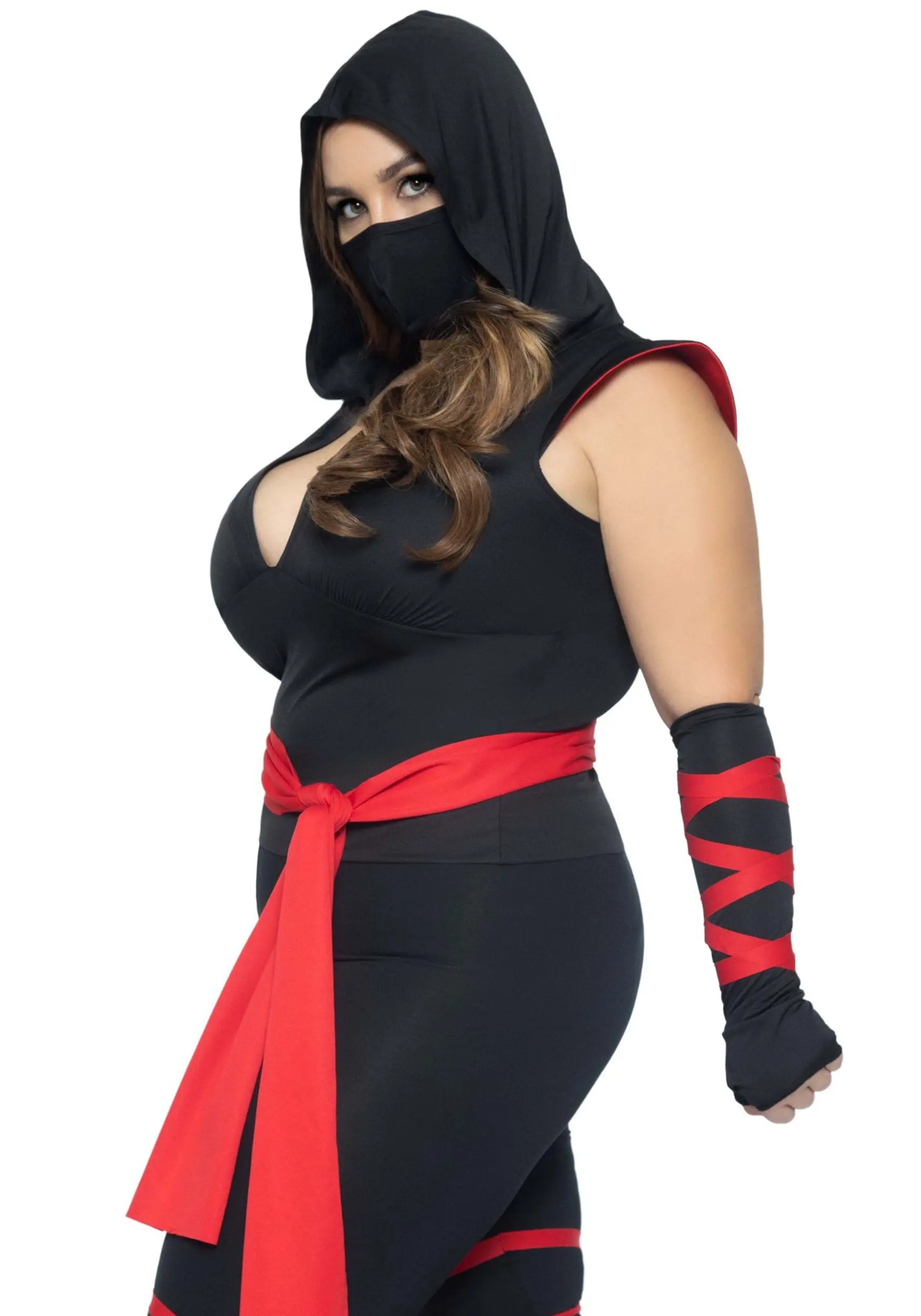 Sexy Deadly Ninja Plus Size Costume For Women 6 Sexy Deadly Ninja Plus Size Costume For Women - Image 4