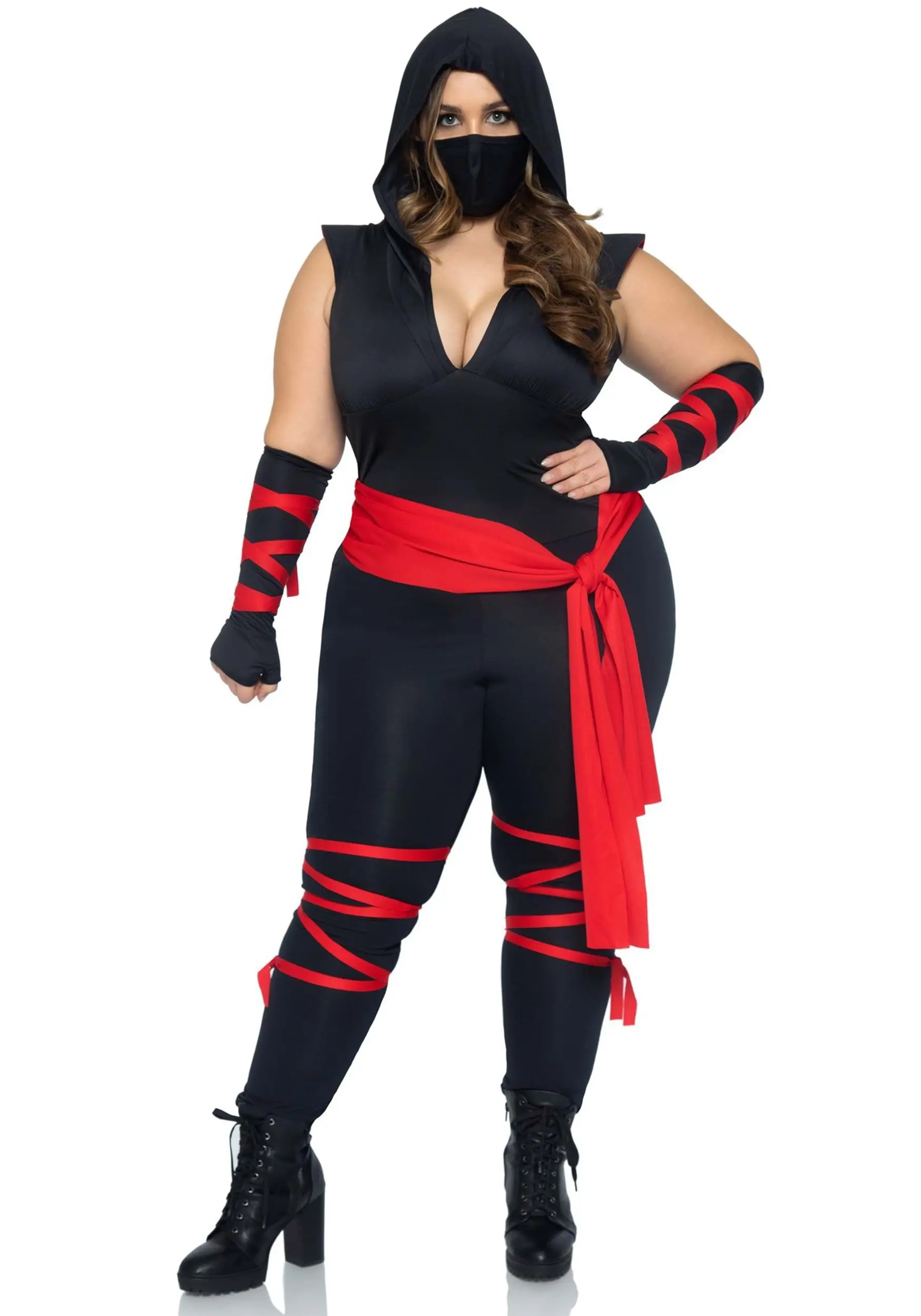 Sexy Deadly Ninja Plus Size Costume For Women 3 Sexy Deadly Ninja Plus Size Costume For Women