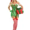 Exclusive Women's Sexy Green Glitter Elf Costume -Fun Place Pop Store sexy green glitter elf costume for women