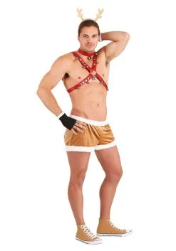Exclusive Men's Sexy Reindeer Costume -Fun Place Pop Store sexy reindeer costume for men alt 2